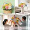12 Pcs Mixed Color Artificial Ball Chrysanthemum – Faux Flowers for Easter, Spring, Wedding, Home & Garden Décor